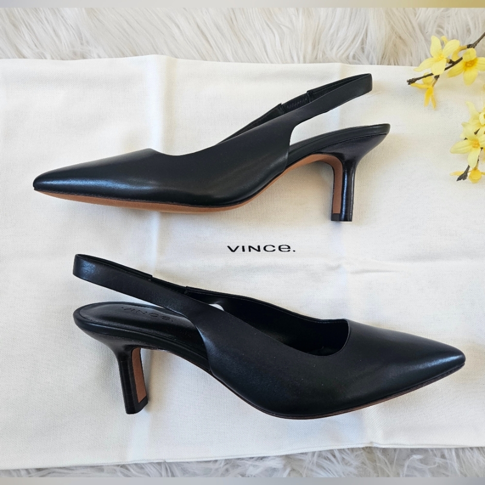 NIB Vince 'Patrice' Leather Slingback Heel - Picture 9 of 17